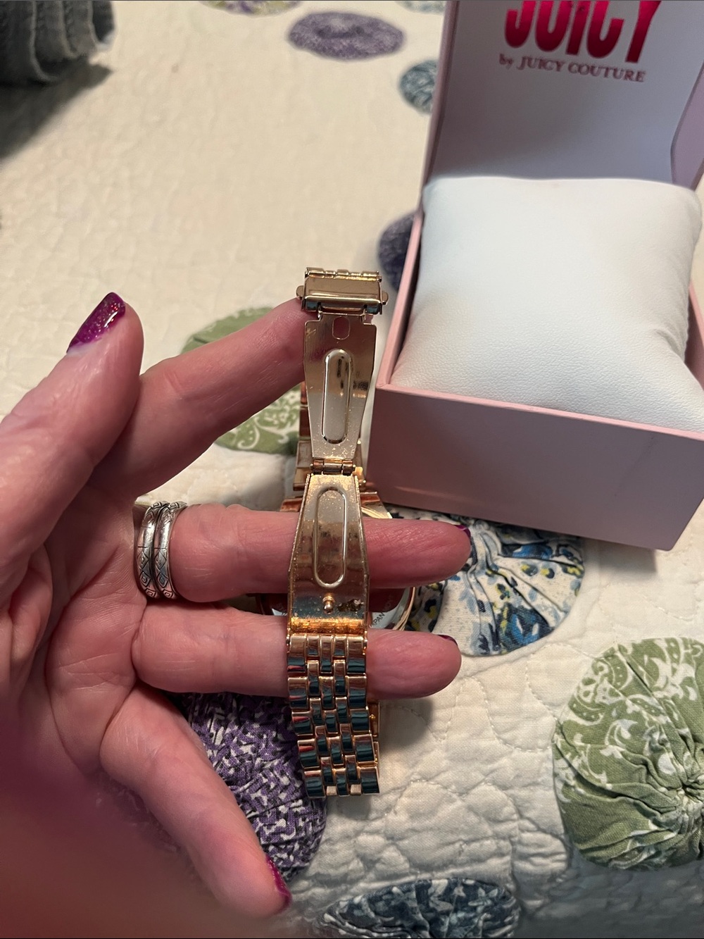 Juicy Couture Rose Gold Watch with Pink Sunray Dial. Never worn. - Picture 2 of 4